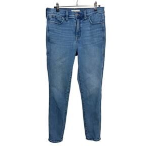 Madewell Roadtripper Skinny Jeans Womens 28 Blue 10" High Rise Stretch